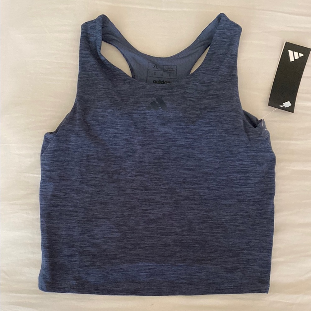 Adidas Girls Mélange Training Tank Top - new with tags